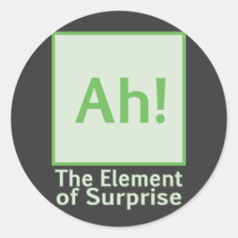 Adesivo Ah! O elemento de surpresa