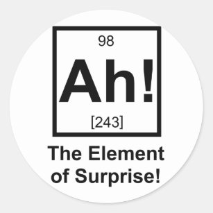 Adesivo Ah o elemento do símbolo periódico do elemento da