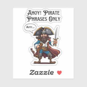 Adesivo Ahoy! Apenas Frases Piratas