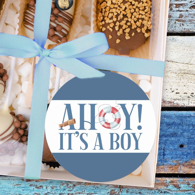 Adesivo Ahoy é uma tipografia azul (Boy baby shower stickers from my Happy Whale collection. Message if you need different items.
)
