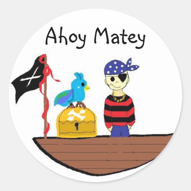 Adesivo Ahoy Matey (Frente)