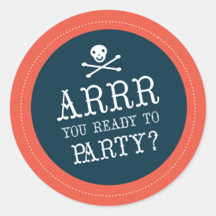 Adesivo Ahoy Matey Birthday Stickers