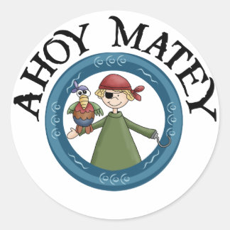 Adesivo Ahoy Matey Pirate com Peretistas