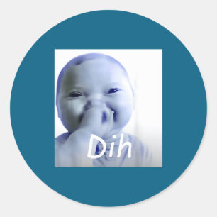 Adesivo Ai Baby Dih Meme Rotação Cerebral