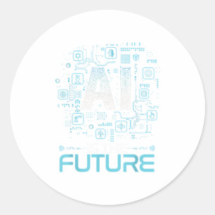 Adesivo Ai É O Futuro Presente Artificial De Inteligência