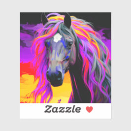 Adesivo Ai Horse Trabalho de arte