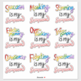 Adesivo Ainda Mais Superpoderes Neurodivergentes