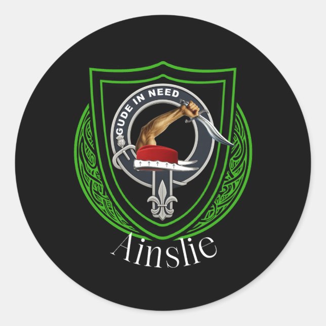 Adesivo Ainslie Scottish Clan Crest (Frente)