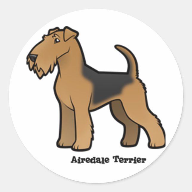 Adesivo airedale terrier (Frente)