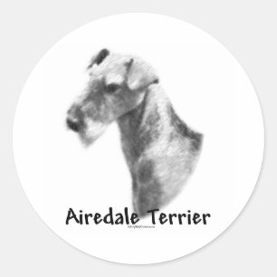 Adesivo Airedale Terrier Charcarboneto Sticker