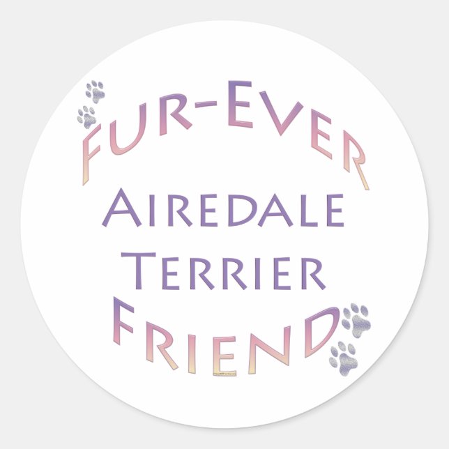 Adesivo Airedale Terrier Fuserver (Frente)