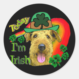 Adesivo Airedale Terrier St Patricks