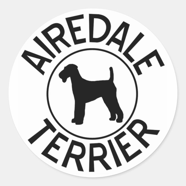 Adesivo Airedale Terrier Stickers (Frente)