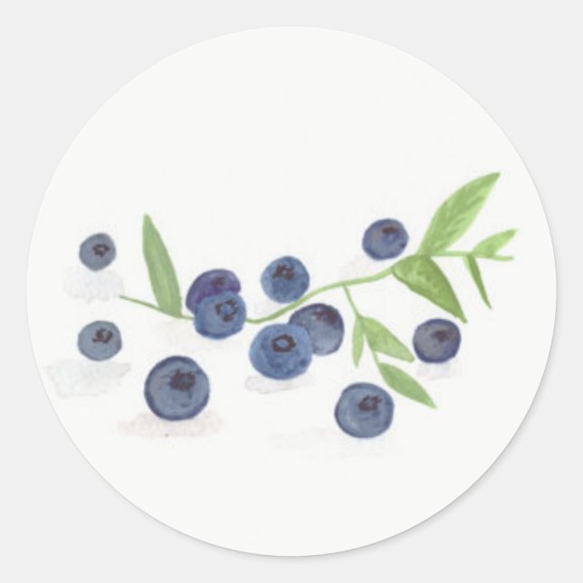 Adesivo Airelas frutas, cor d'água (Frente)