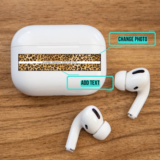 Adesivo Airpods Pro Case Skin Decorative - Leopard (Please enjoy our Airpods stickers)
