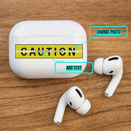 Adesivo Airpods Pro Case Skin Decorative - Sinal de precau