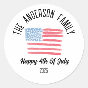 Adesivo Airpush American Flag Personated Family Name