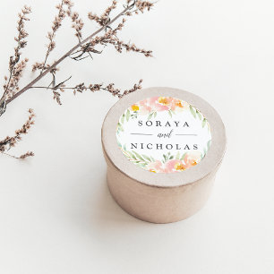 Adesivo Airy Floral Wreath Wedding