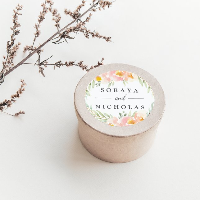 Adesivo Airy Floral Wreath Wedding (Criador carregado)