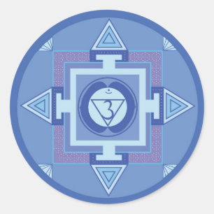 Adesivo Ajna Chakra Mandala (Third eye chakra)