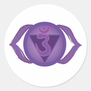 Adesivo Ajna ou Third eye Chakra Classic Round Sticker