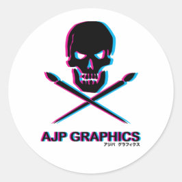 ADESIVO AJP GRAPHICS SKULL 3D STICKER SET