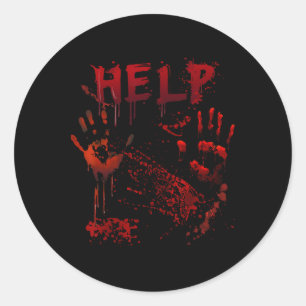 Adesivo Ajuda divertida Matchi de Figurino de Halloween co
