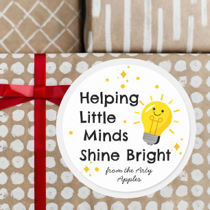 Adesivo Ajudando As Mentes Pequenas a Brilhar   Professora