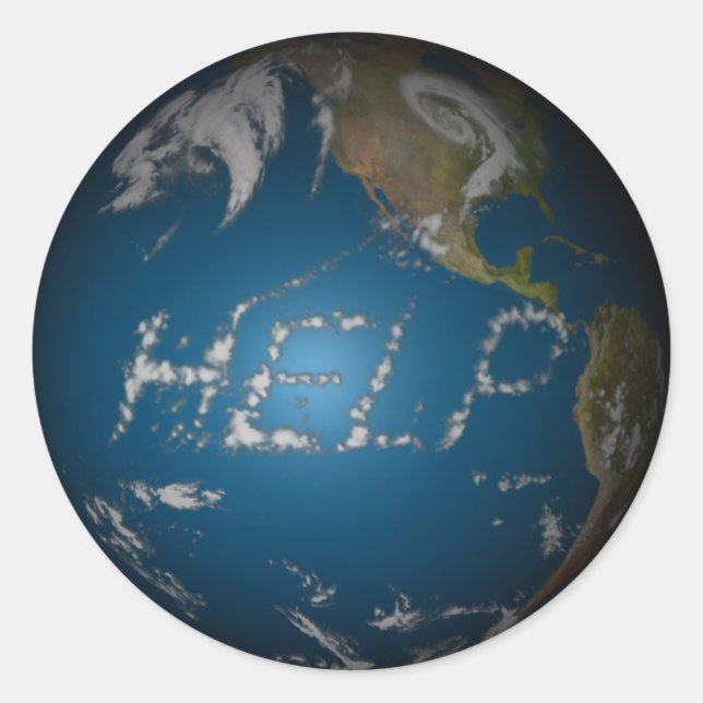 Adesivo Ajudar a Terra (Frente)