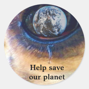 Adesivo Ajude a salvar nosso planeta/ Earth Day_Sticker