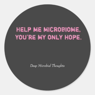 Adesivo Ajude-me a usar o microbioma Sticker