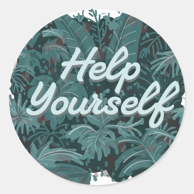 Adesivo Ajude-se (Frente)