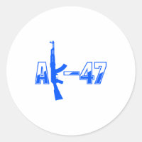AK-47 Logotipo de Rifle de Assalto AKM Azul.png