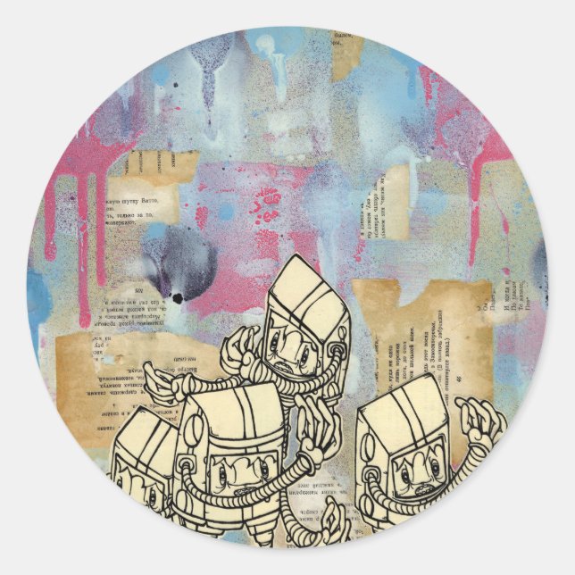 Adesivo Akayo Robots (Frente)