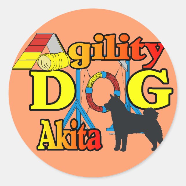Adesivo Akita Agilidade (Frente)