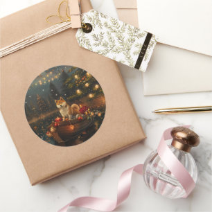 Adesivo Akita Christmas Festiage Voyage