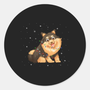 Adesivo Akita Inu Dog Xmas Papais noeis de Natal