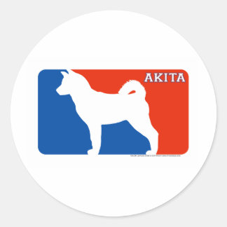 Adesivo Akita Major League Dog Sticker