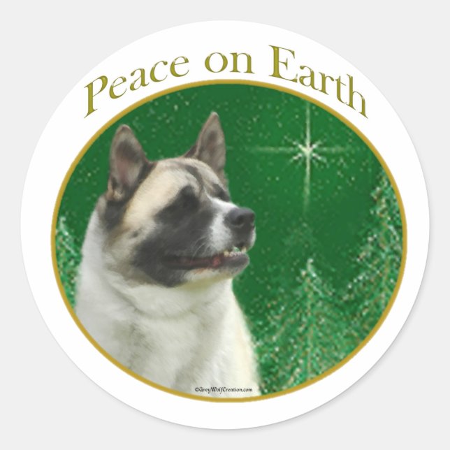 Adesivo Akita Peace (Frente)