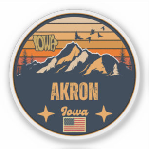 Adesivo Akron, Iowa, Estados Unidos