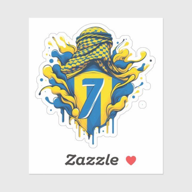 ADESIVO AL NASSR FOOTBALL (Folha)