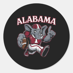 Adesivo Alabama Al Esportes Vintage Engraçado Amor Elefant