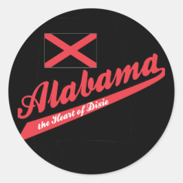 Adesivo Alabama Coração de Dixie