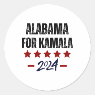 Adesivo Alabama For Kamala 2024 Dnc Kamala Harris Apoiado