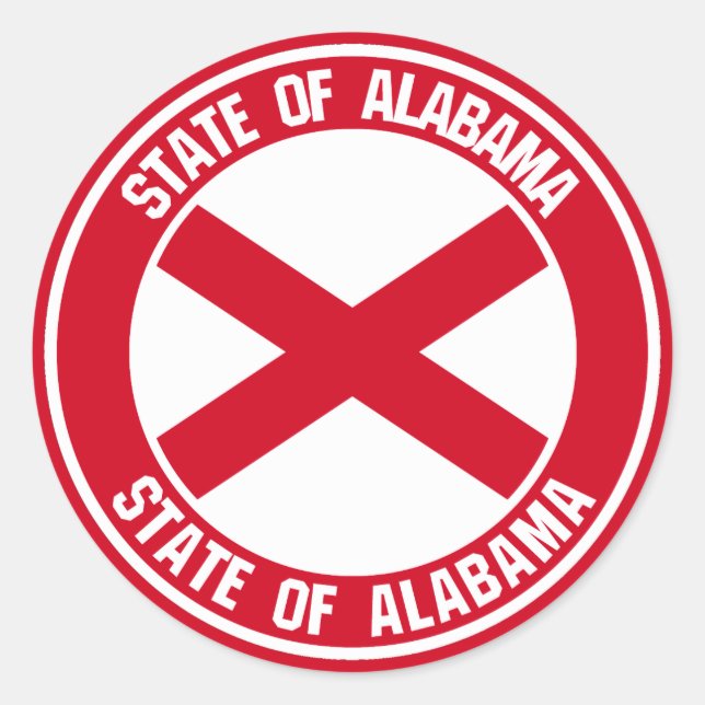 Adesivo Alabama Round Emblem (Frente)