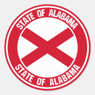 Adesivo Alabama Round Emblem