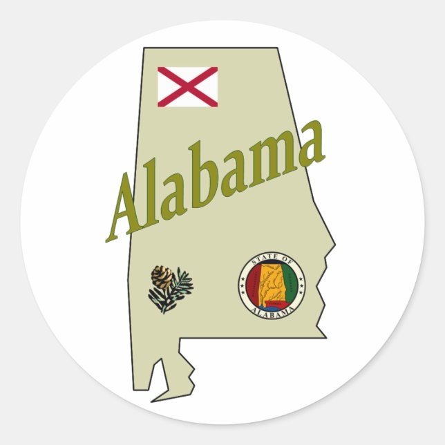 Adesivo Alabama Sticker (Frente)