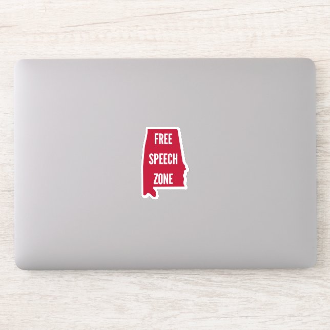 Adesivo Alabama - Zona Livre de Fala (Computador)