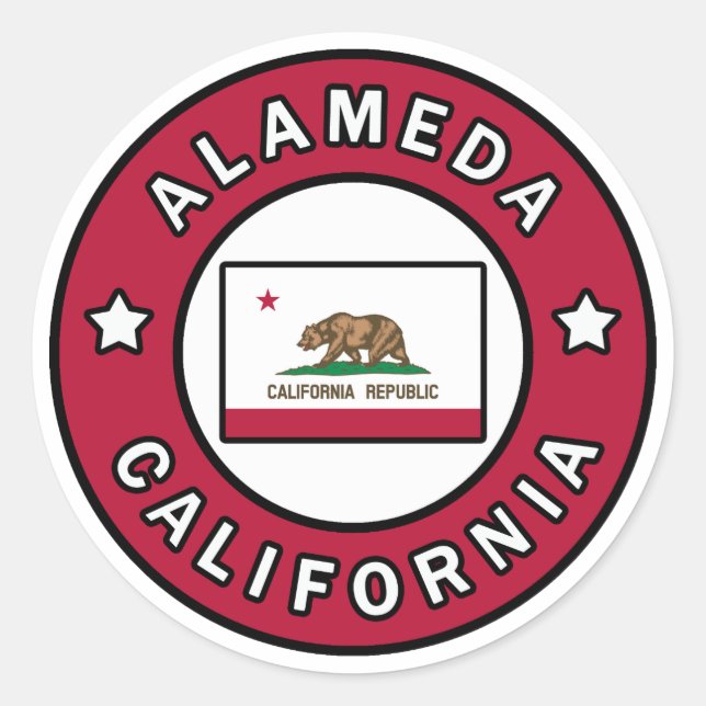Adesivo Alameda Califórnia (Frente)
