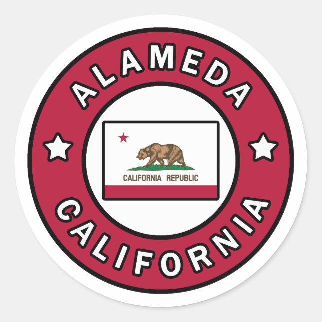 Adesivo Alameda Califórnia (Frente)